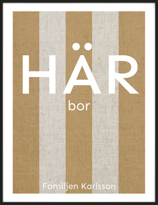 Randig – Personlig Poster