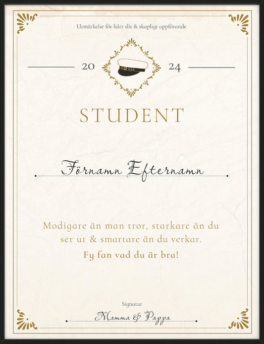 Studentpresent – Personlig present till studenten
