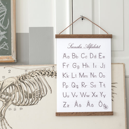 Poster med svenska alfabetet - Alfabetstavla