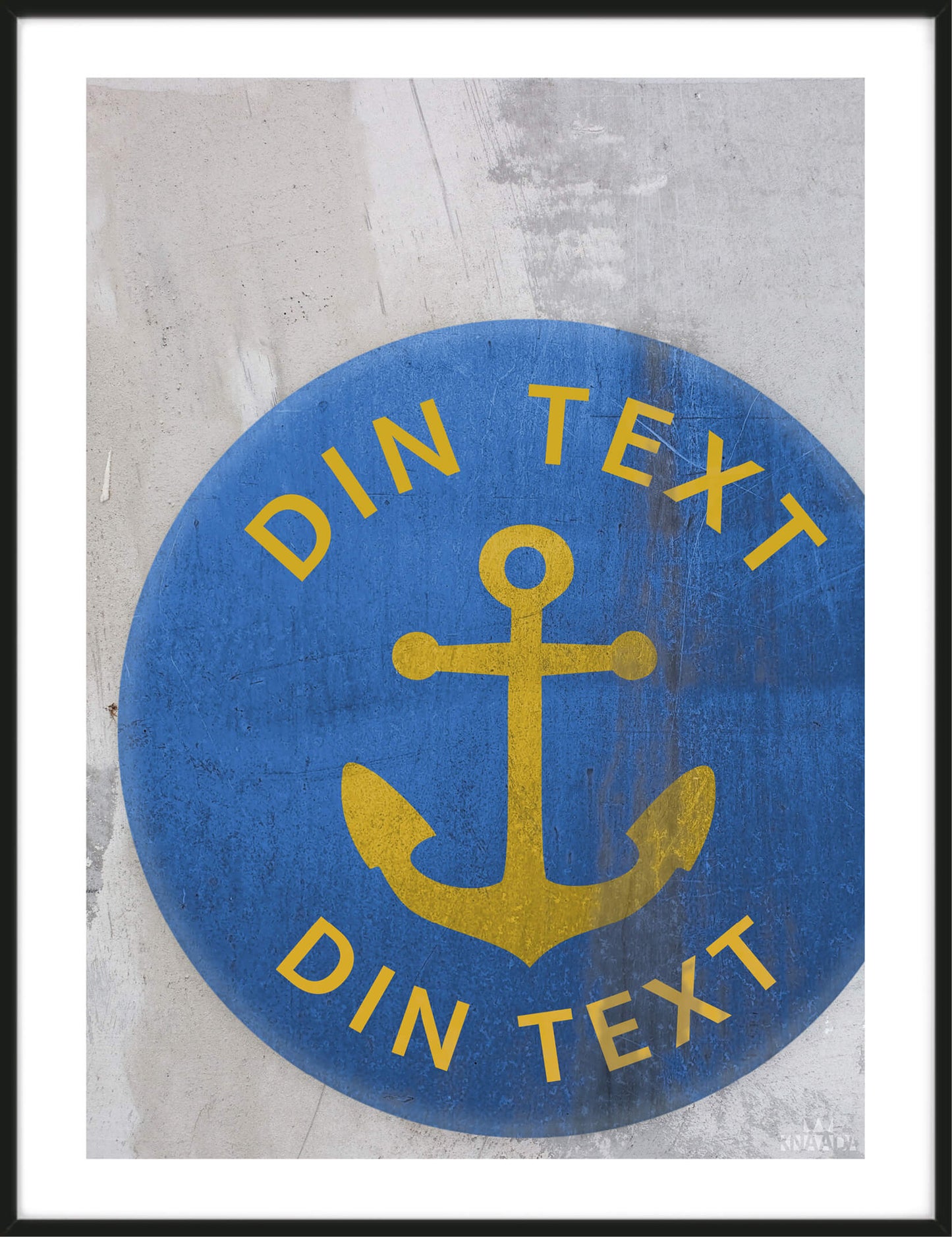 Presenttips till båtfantasten. Personlig poster med egen text.