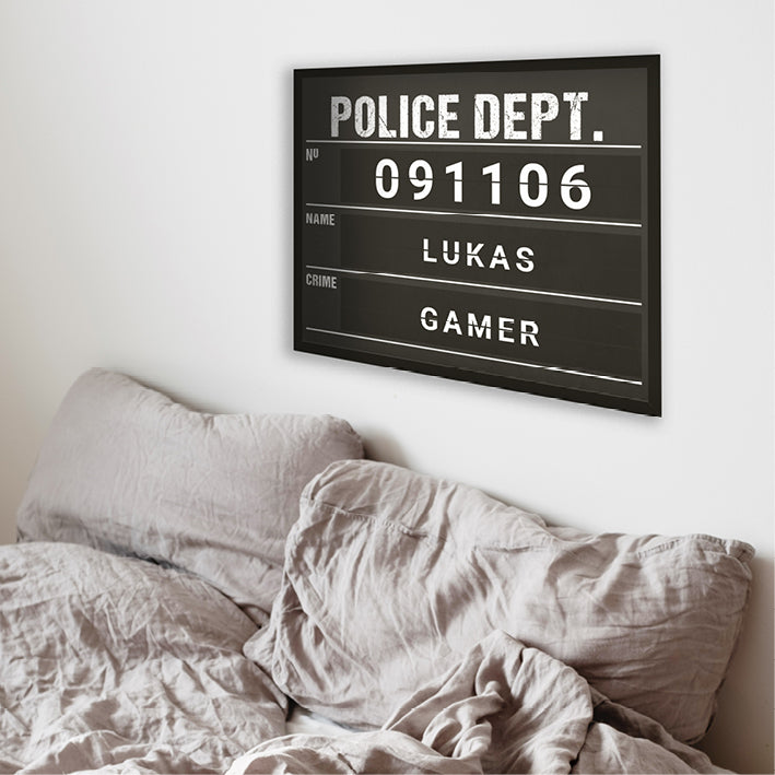 Mugshot – Poster snygg som tavla i ett tonårsrum.