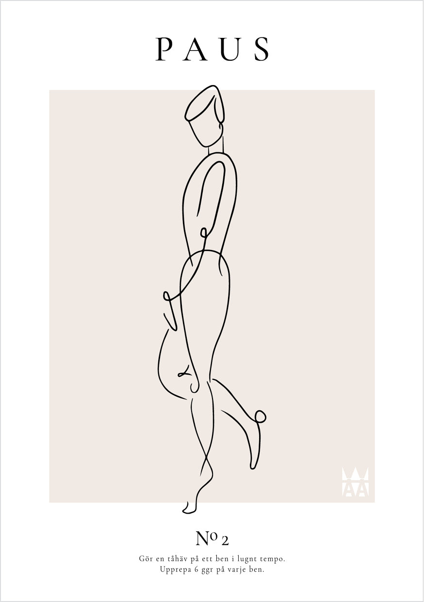 Paus Poster med lineart