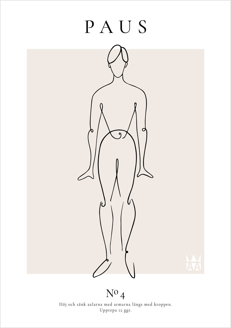 Paus Poster med lineart