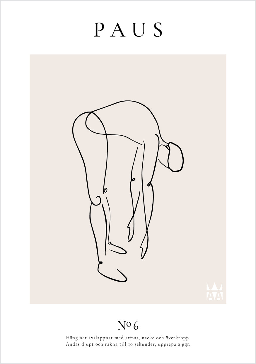 Paus Poster med lineart