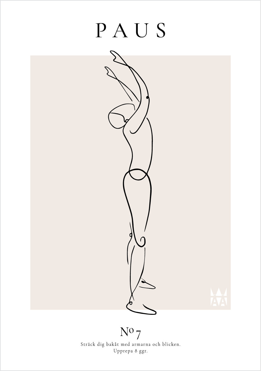 Paus Poster med lineart
