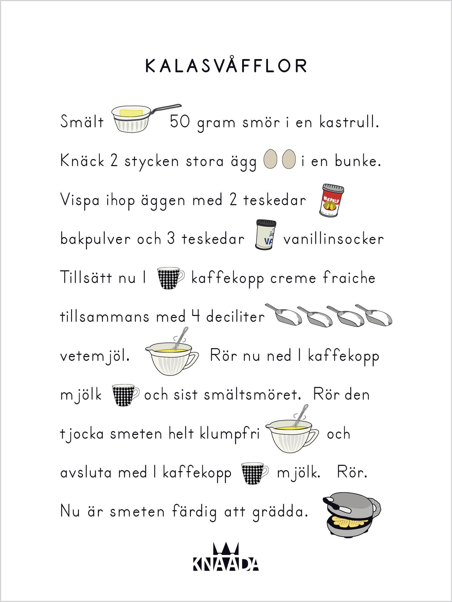 Våfflor Poster