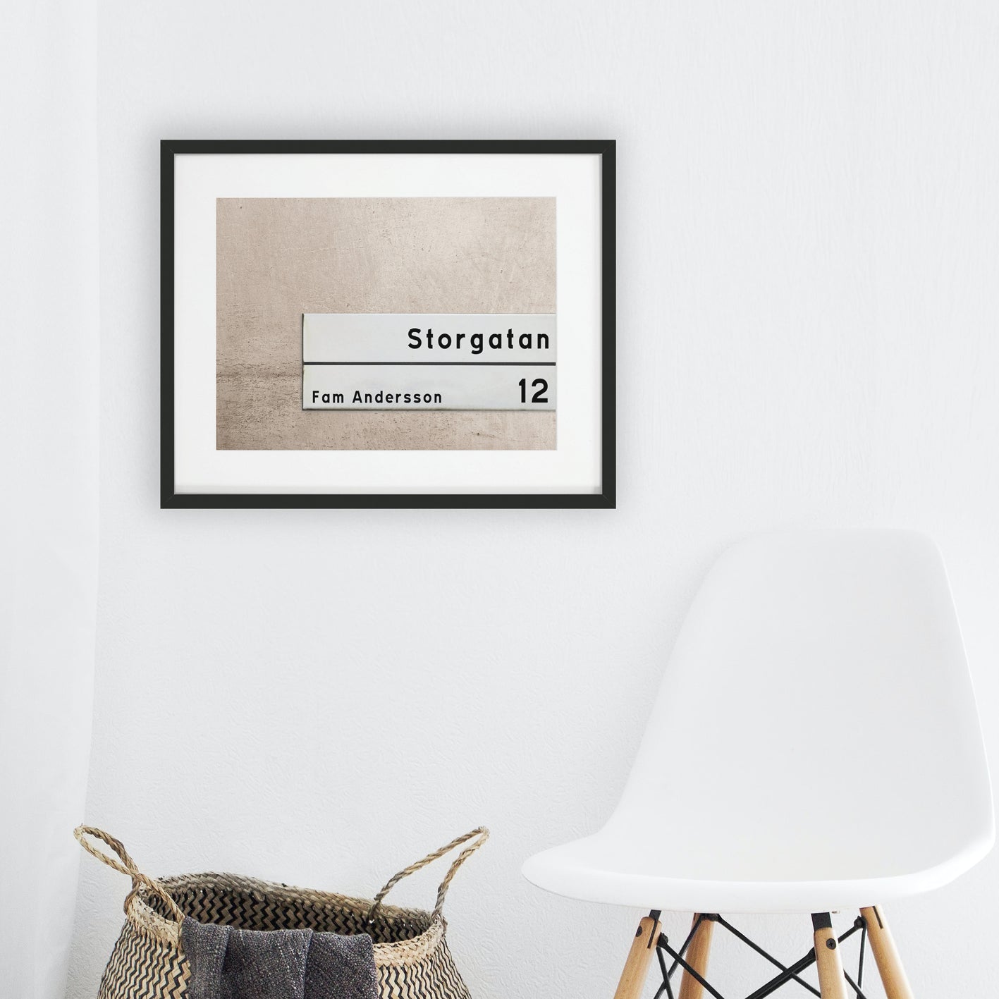 Unik poster för hallen som trycks med ditt namn