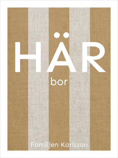 Randig – Personlig Poster