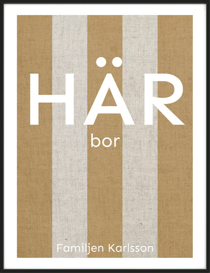 Randig – Personlig Poster