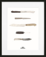 Load image into Gallery viewer, Tavla för köket med knivar
